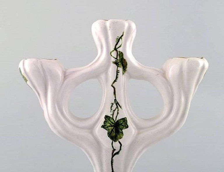 Signe Steffensen For Kähler, Pair Of Candelabra Of Ceramics photo Home Decor