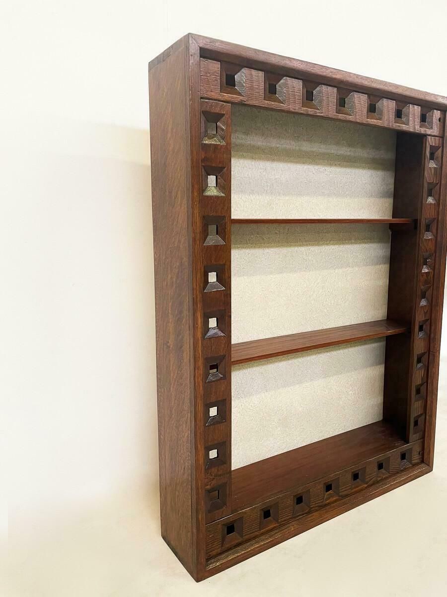 Mid Century Small Wooden Bookcase By Guiseppe Rivadossi 1970s photo furniture
