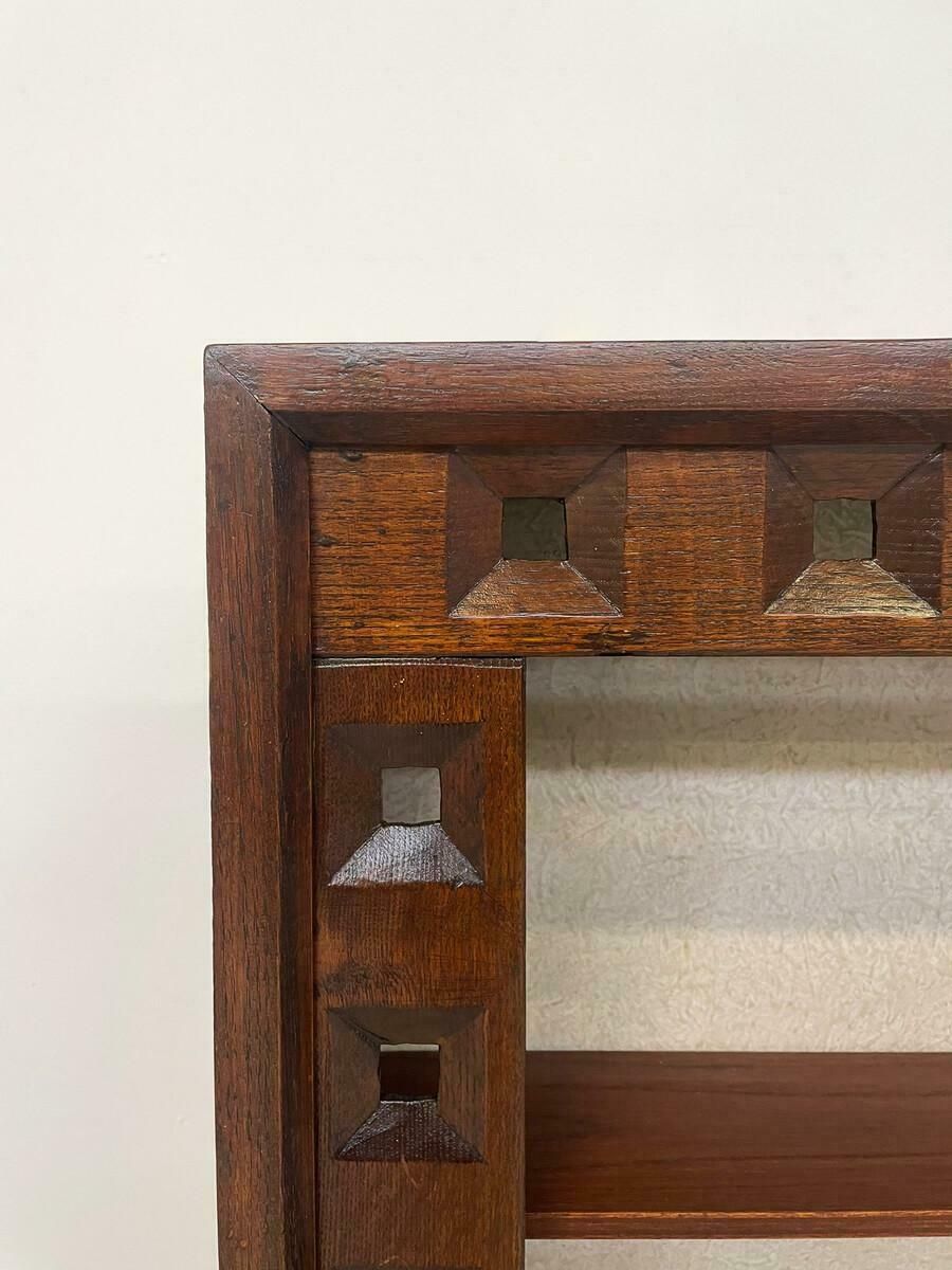 Mid Century Small Wooden Bookcase By Guiseppe Rivadossi 1970s photo for sale