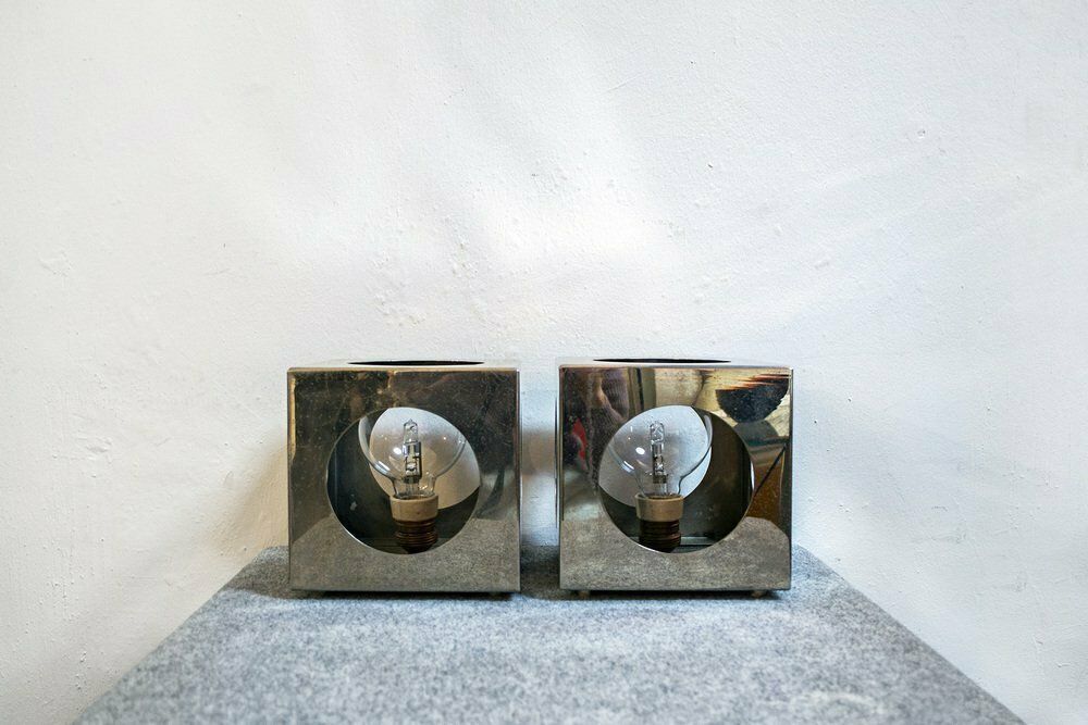 Steel Wall And Table Lamp By Reggiani, Italy, 1970s photo furniture