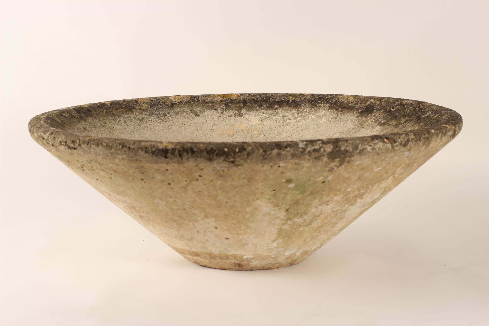 Garden Decor Willy Guhl Inspired Concrete Planter In Cone Shape Made In England, 1960’s photo