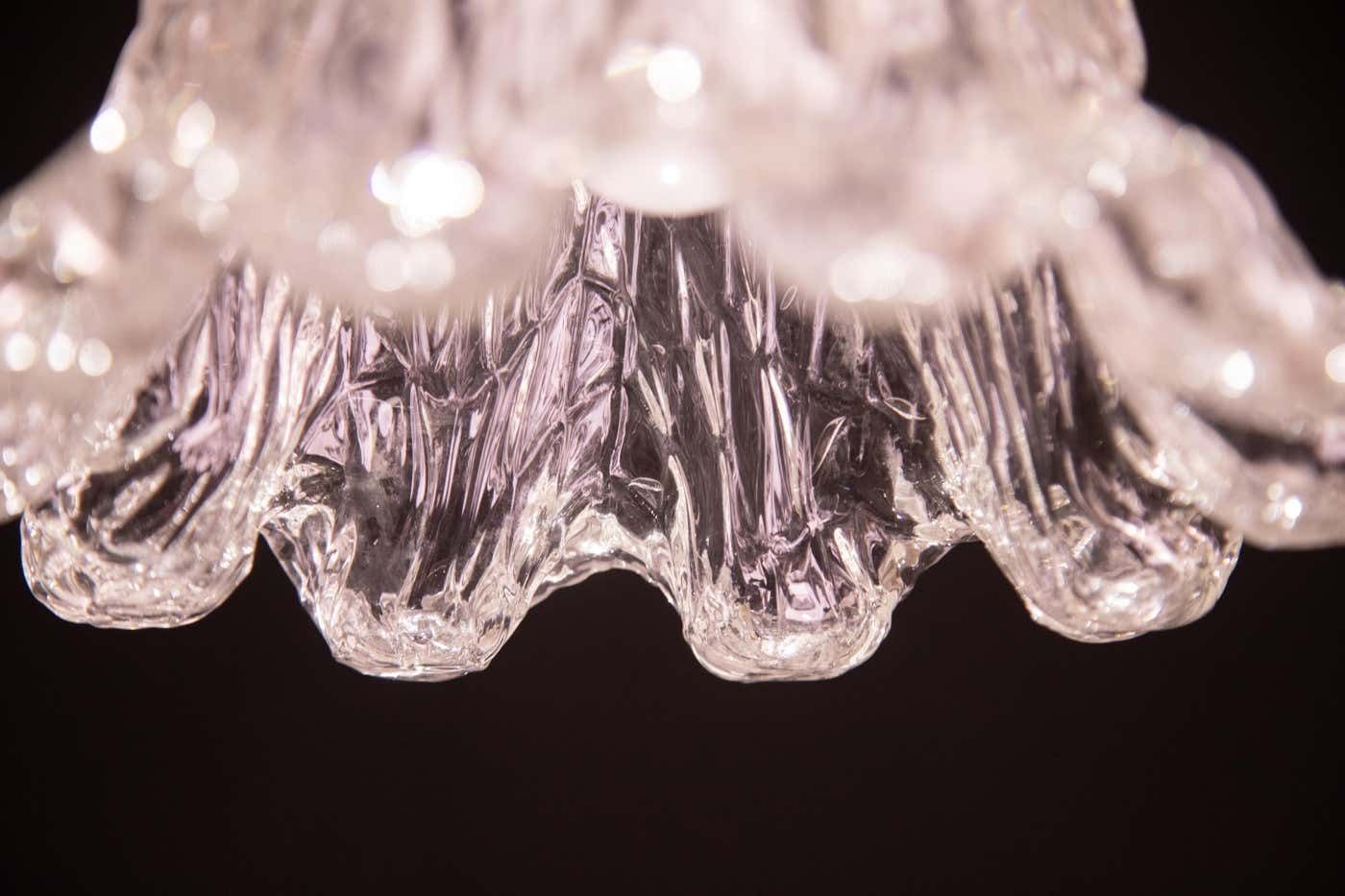 Pink Heart, Barovier E Toso Chandelier, 1950 photo buy