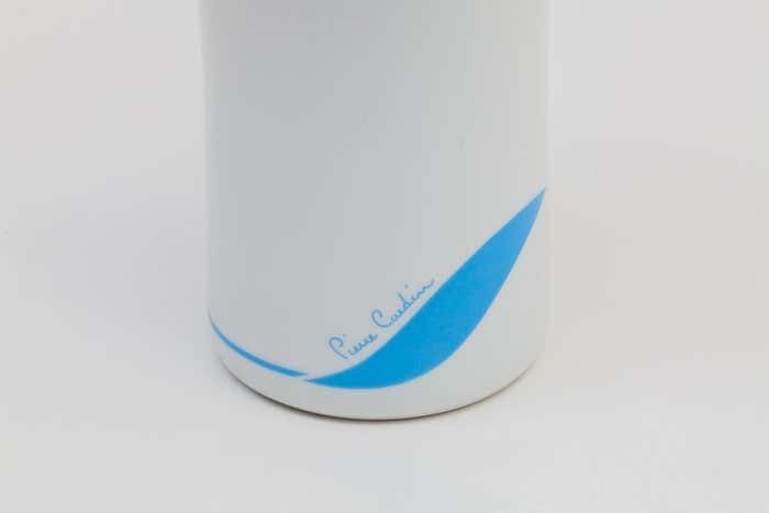 Pierre Cardin Porcelain Vase, Blue Wave, 1960s, France photo vinterior