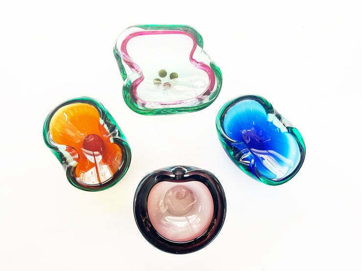 Lot Of Ashtrays Murano Venice 1970 N. 4  Art photo Home Decor