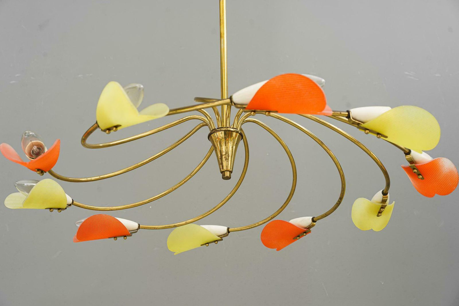 Rupert Nikoll Tornado Chandelier Vienna Around 1960s photo vintage