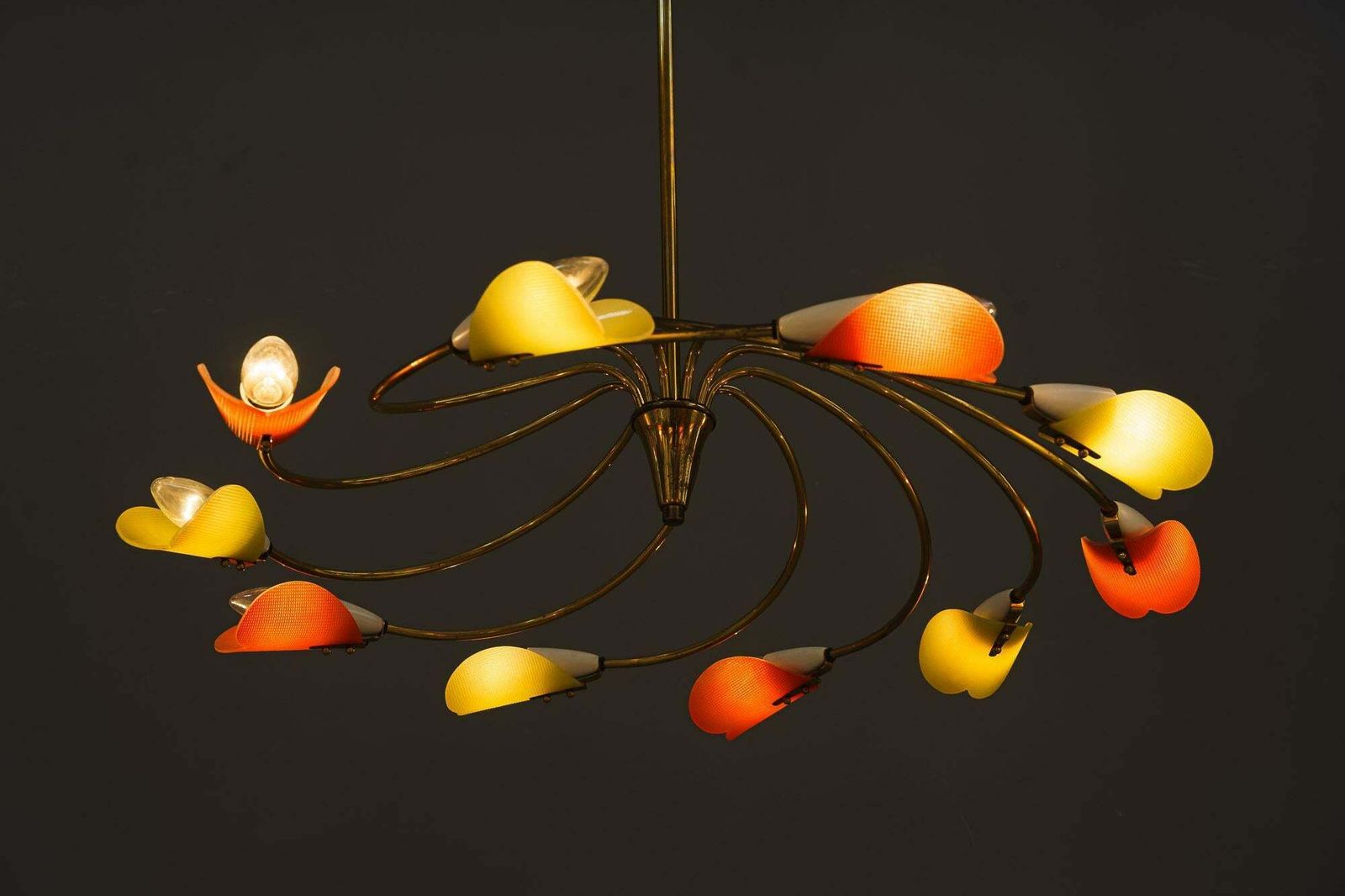 photo vinterior Rupert Nikoll Tornado Chandelier Vienna Around 1960s