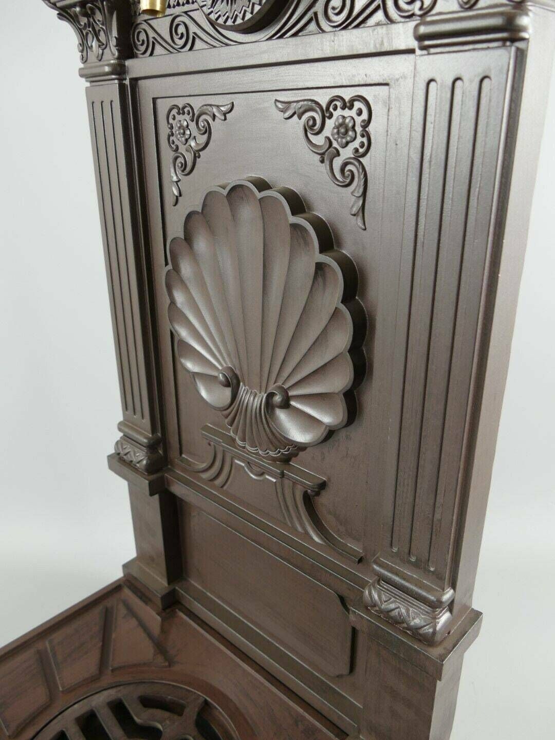 Antique Style Wall Fountain Cast Aluminum Sink Brown Height 83cm photo Garden Decor