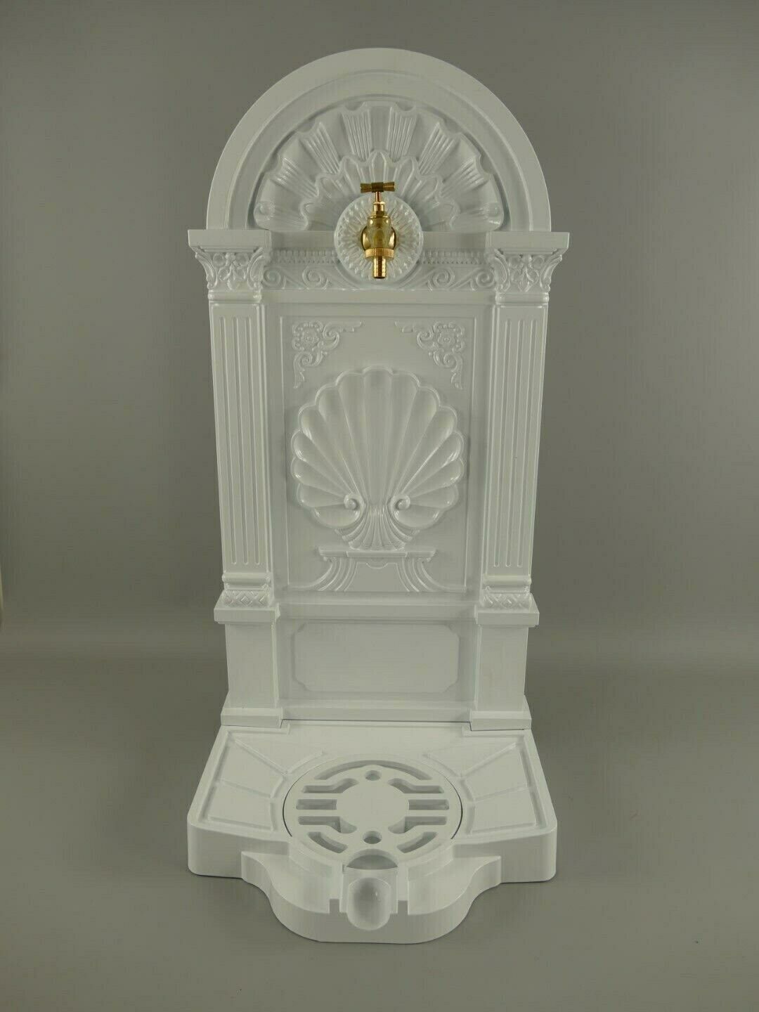 Antique Style Wall Fountain Cast Aluminum Sink White photo furniture