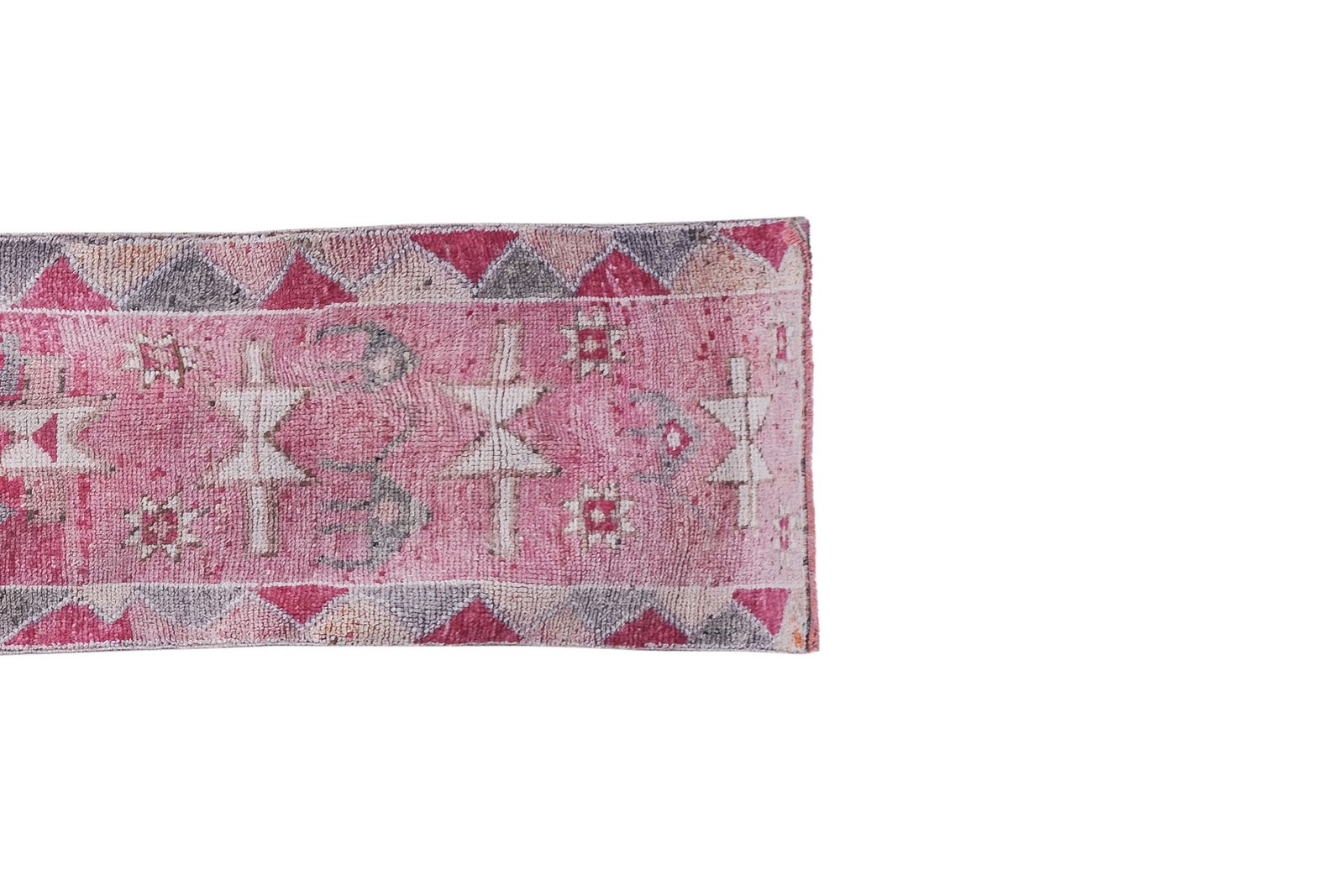 Turkish Tribal Hand Knotted Runner Rug photo Textiles