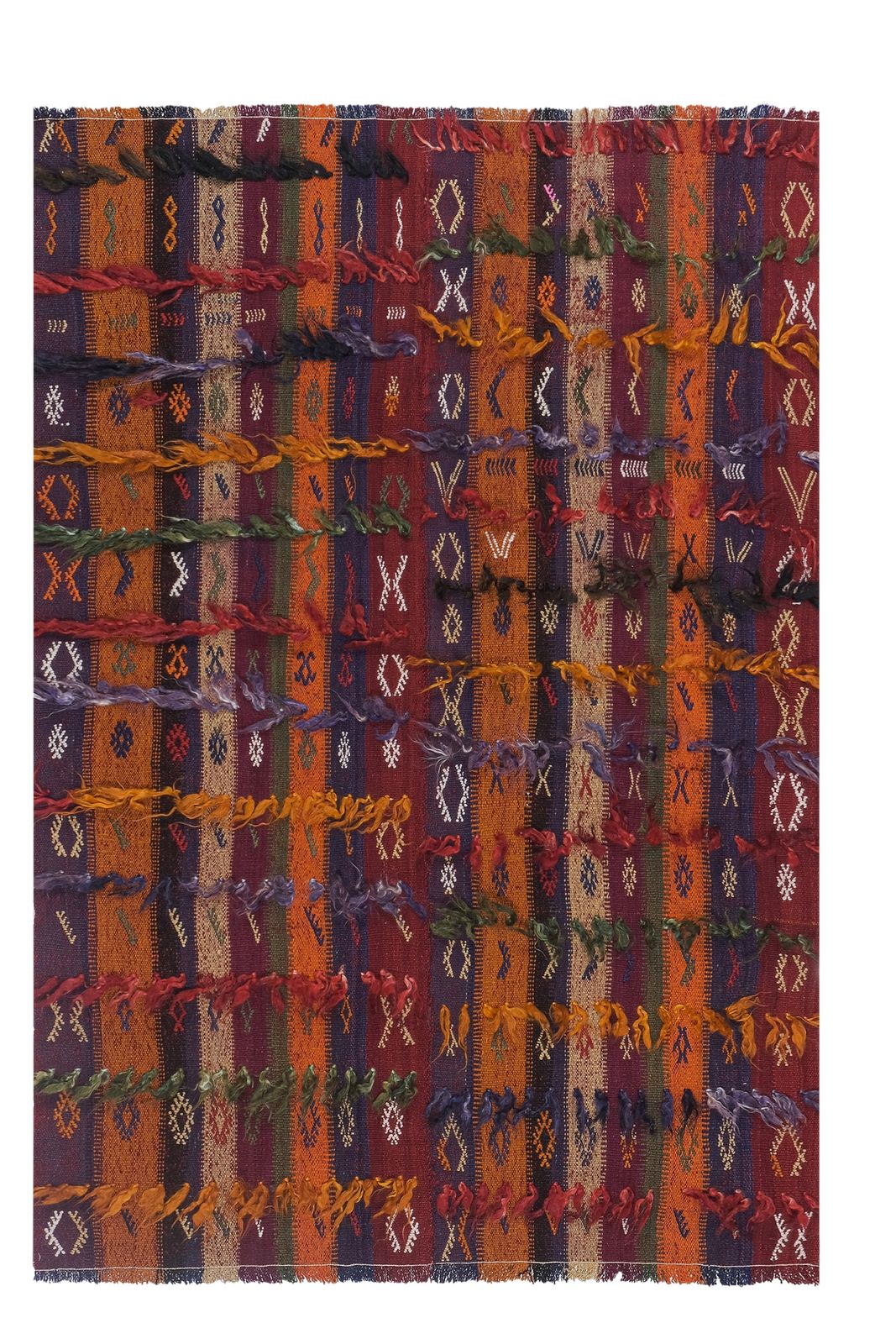 Vintage Mid Century Angora Filikli Rug 4'8'' X 5'11''