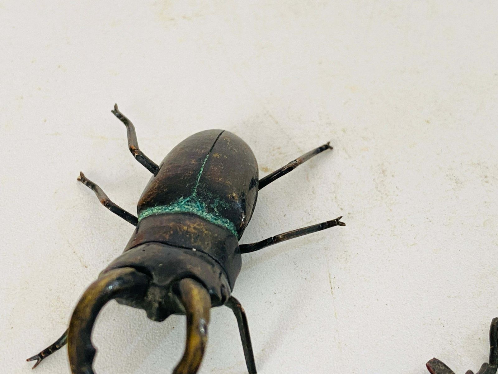 Antique Vienna Bronze Sculpture Of Beetles In Bergman Style Austria Set Of 2 photo for sale