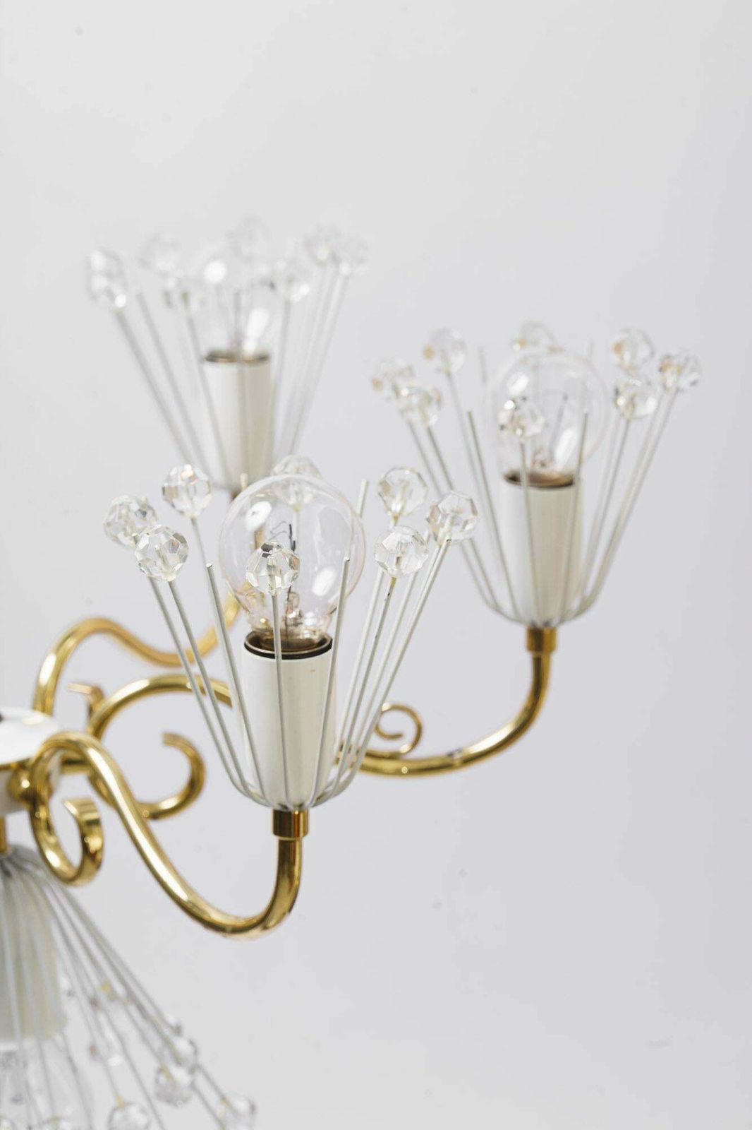 Beautiful Chandelier By Emil Stejnar For Rupert Nikoll Around 1960s photo Lighting