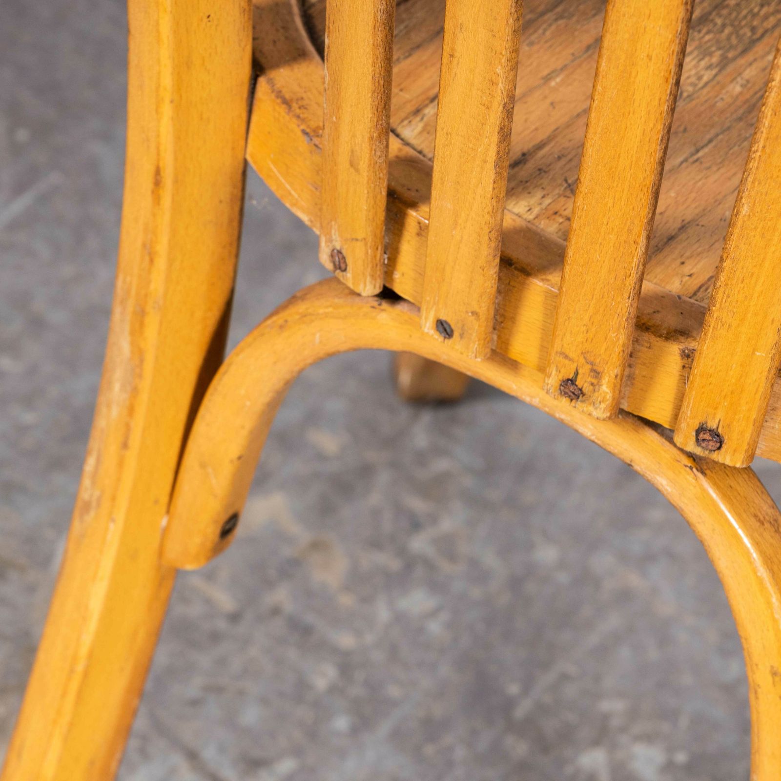 photo furniture 1950’s Luterma Blonde Oak Bentwood Dining Chair – Set Of Pair