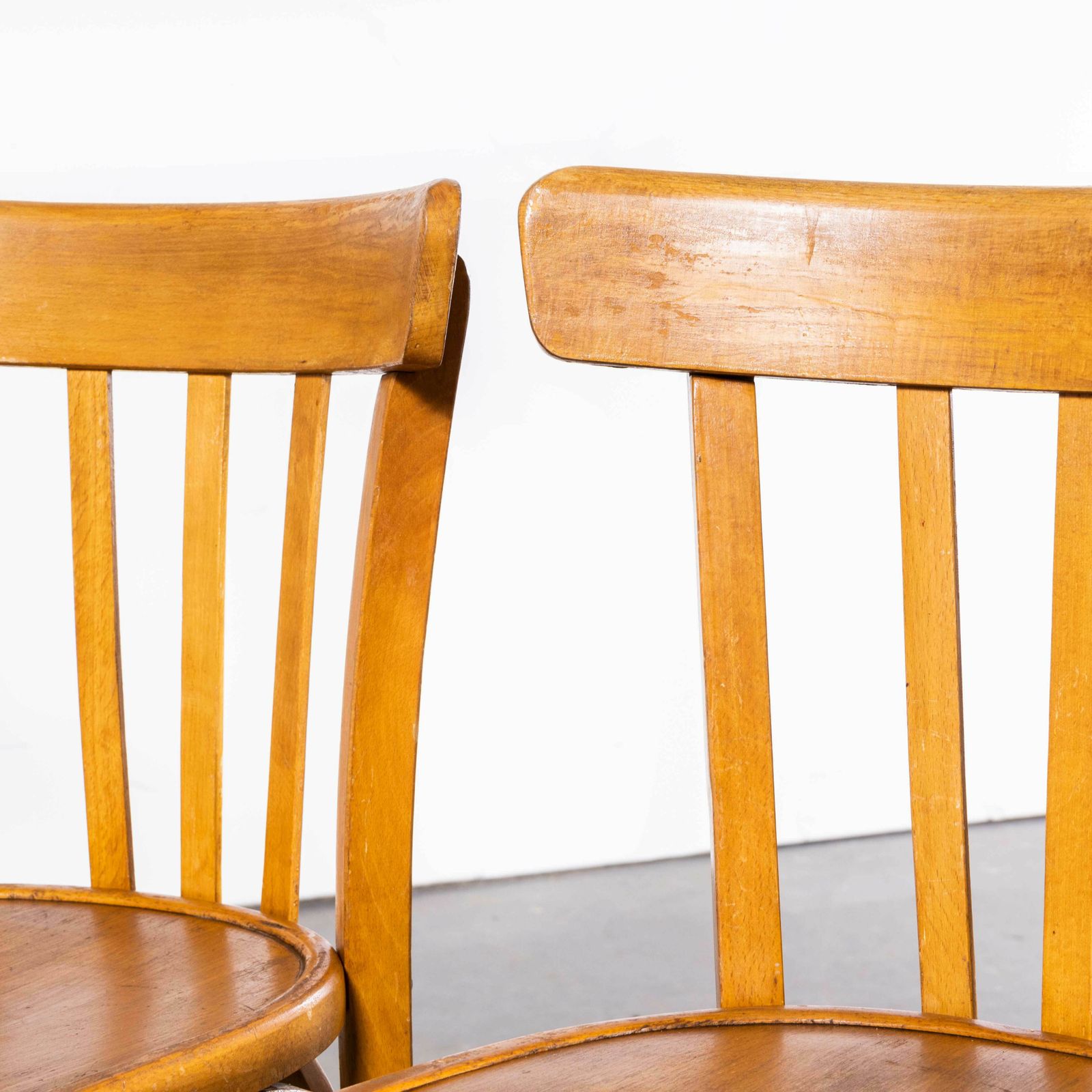 1950’s Luterma Honey Oak Bentwood Dining Chair – Set Of Four photo 696.0