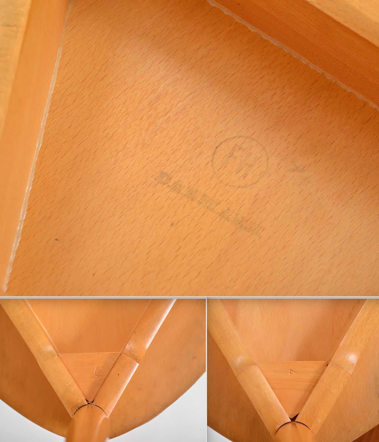 photo for sale 1950s Set 4 Fh4103 Heart Dining Chairs By Hans Wegner For Fritz Hansen Denmark