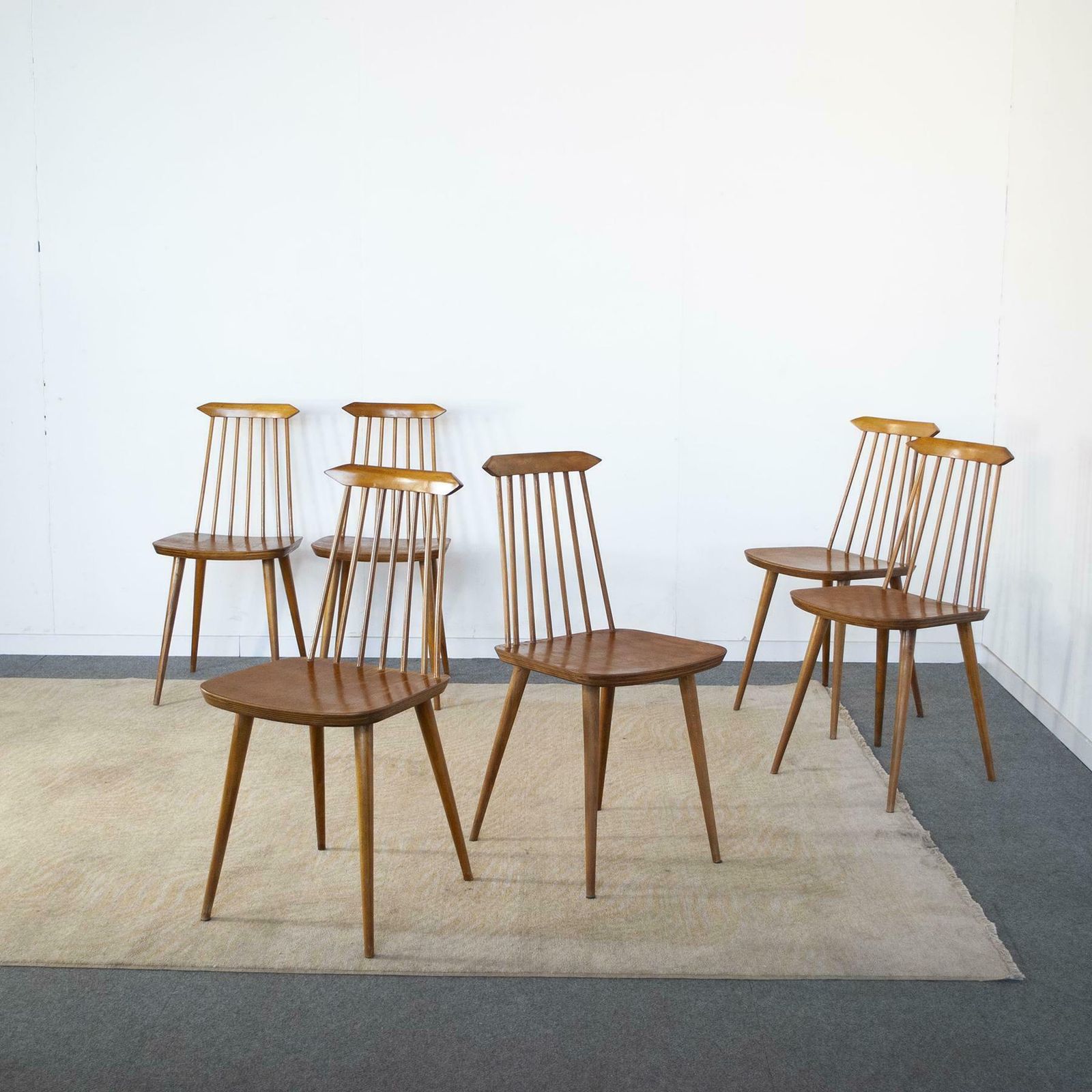 photo furniture Folke Pålsson Set Of Six Chairs In The Style From The Sixties