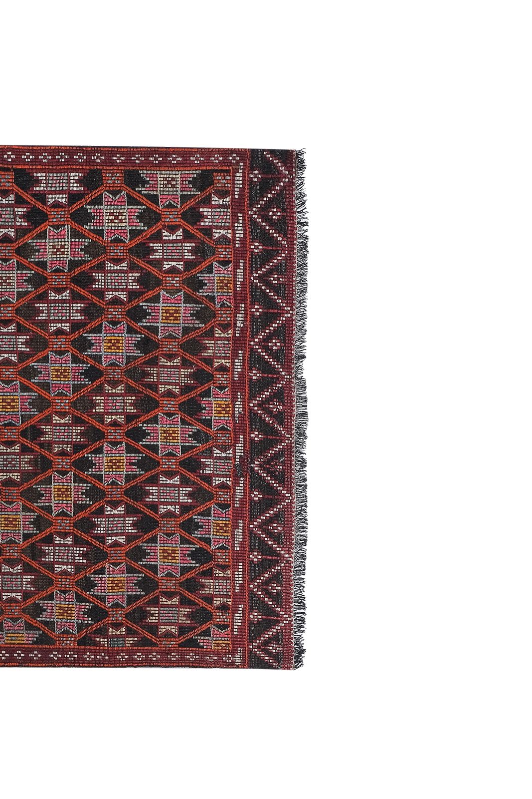 photo furniture Vintage Wool Turkish Jajim Rug 5'2'' X 8'9''