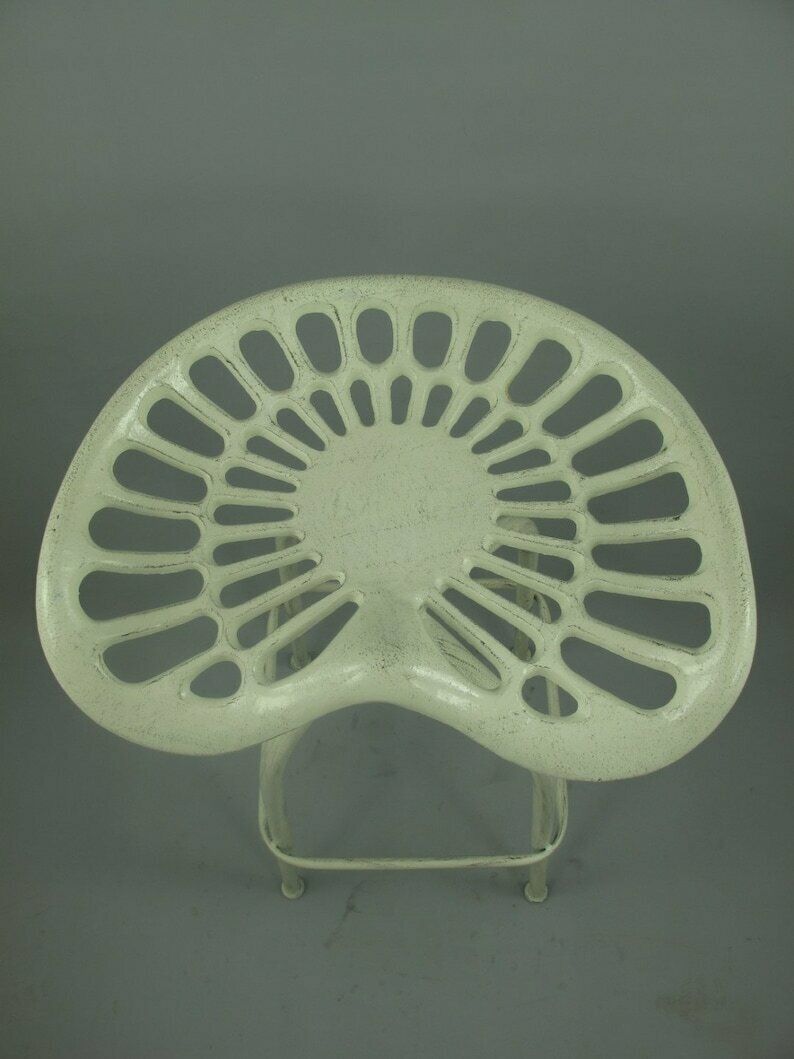 Bar Stool Iron Chair Rustic Antique Style Tractor Seat Bar Chair Kitchen Chair Stool photo Furniture