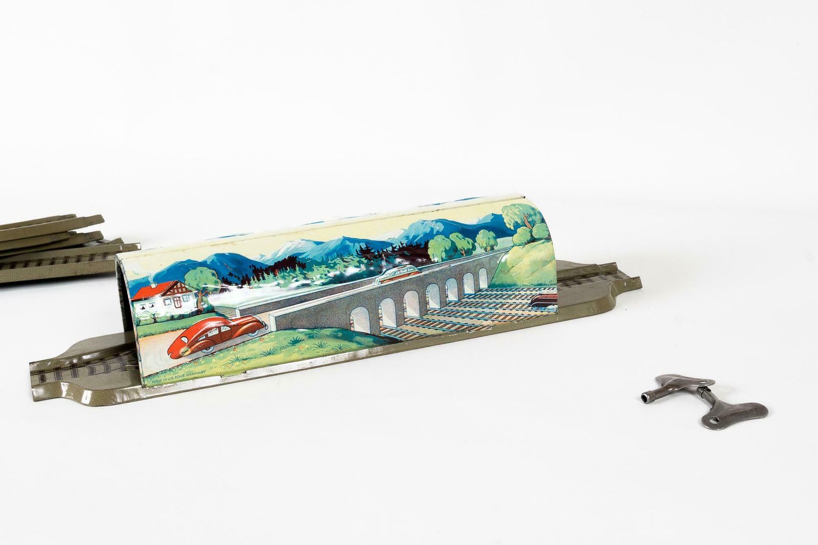 Train Station Toy, Germany, Around 1950s photo furniture