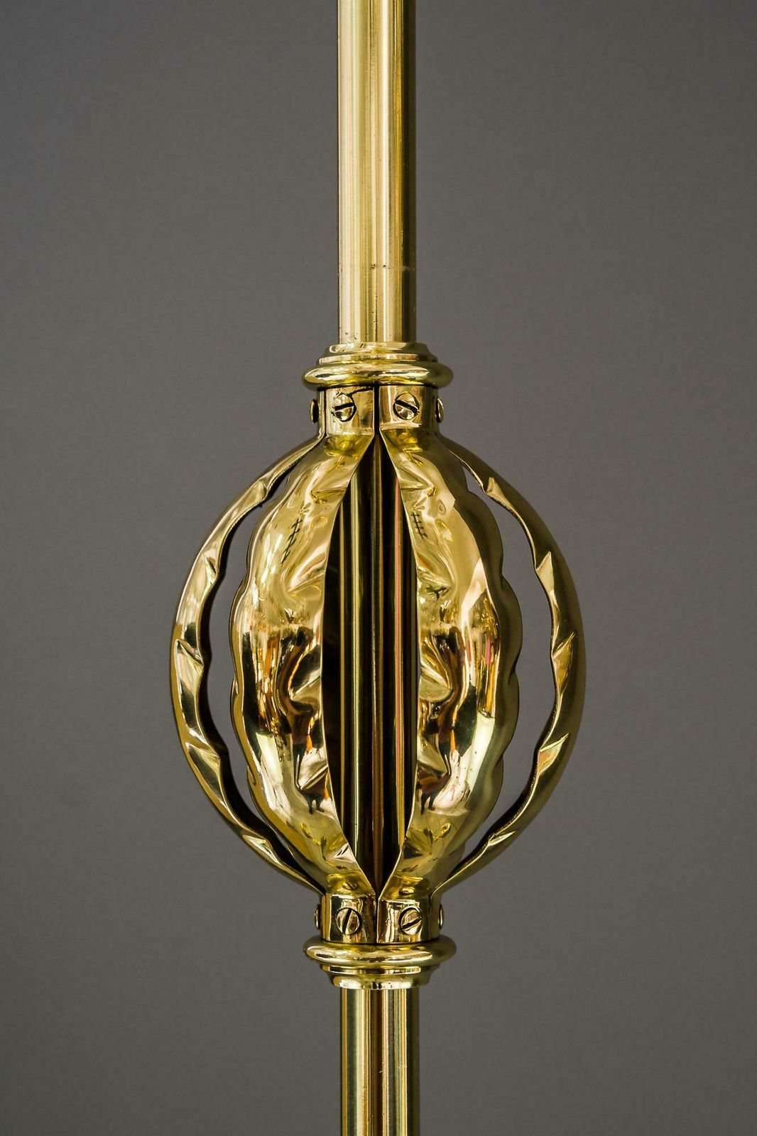 photo for sale Art Deco Pendant With Original Glass Shades Vienna Around 1920s