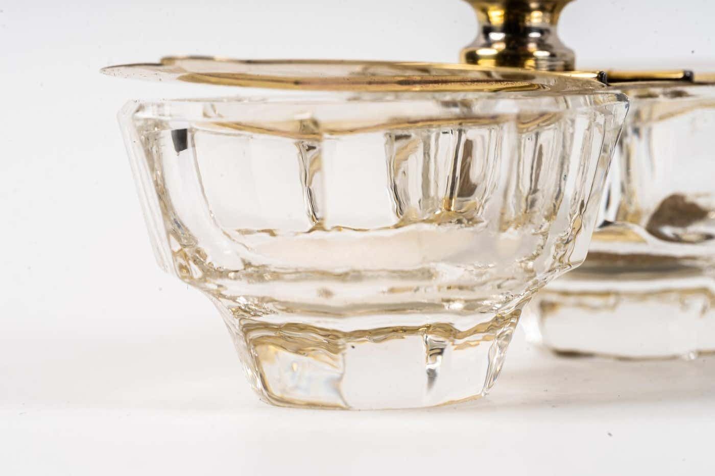 photo vinterior Art Deco Salt And Pepper Cellars With Toothpick Holder Around 1920s