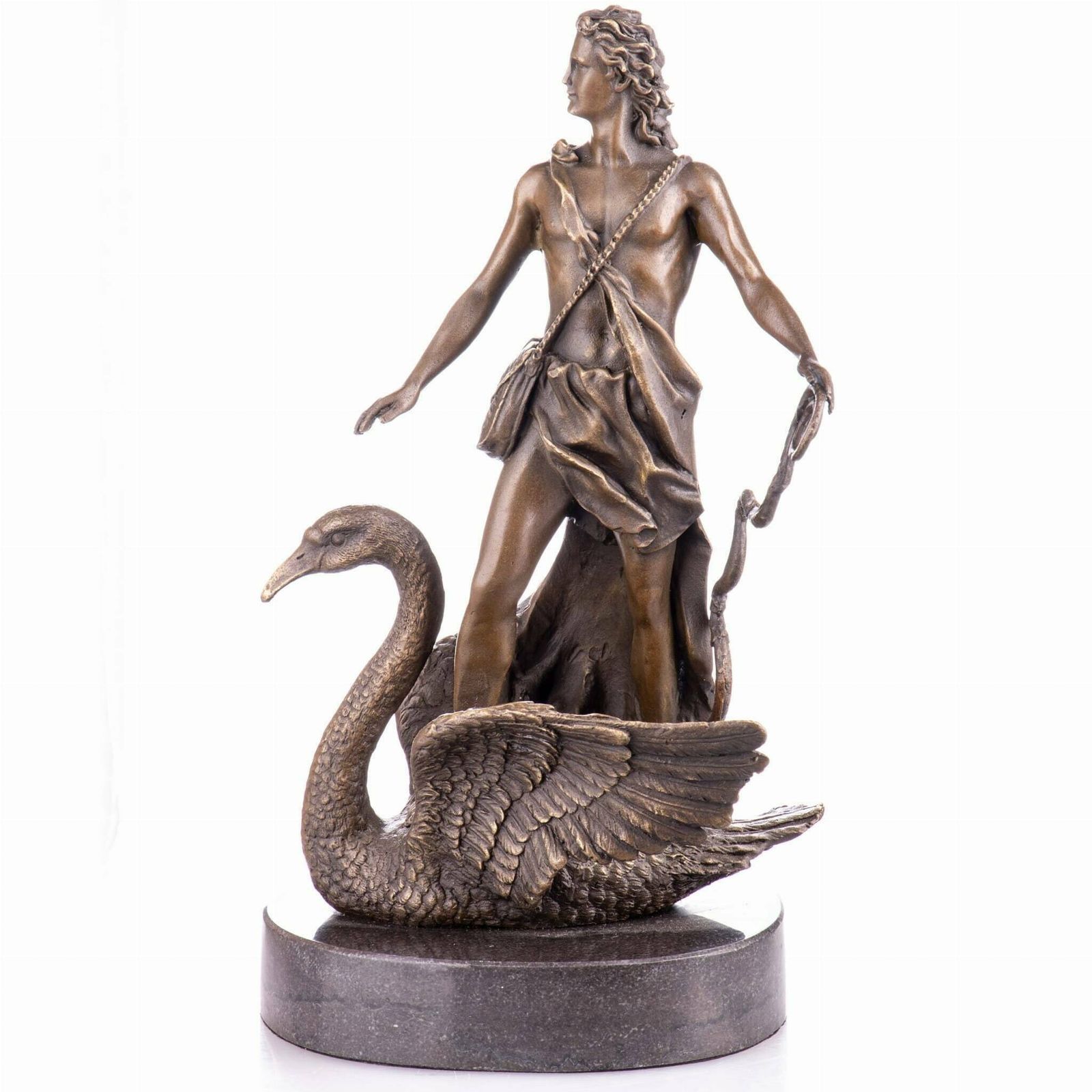 Bronze Statue   Mithology God Zeus With Swan   Figurine Bronze   Exclusive Gift Idea   Personalized Gifts
