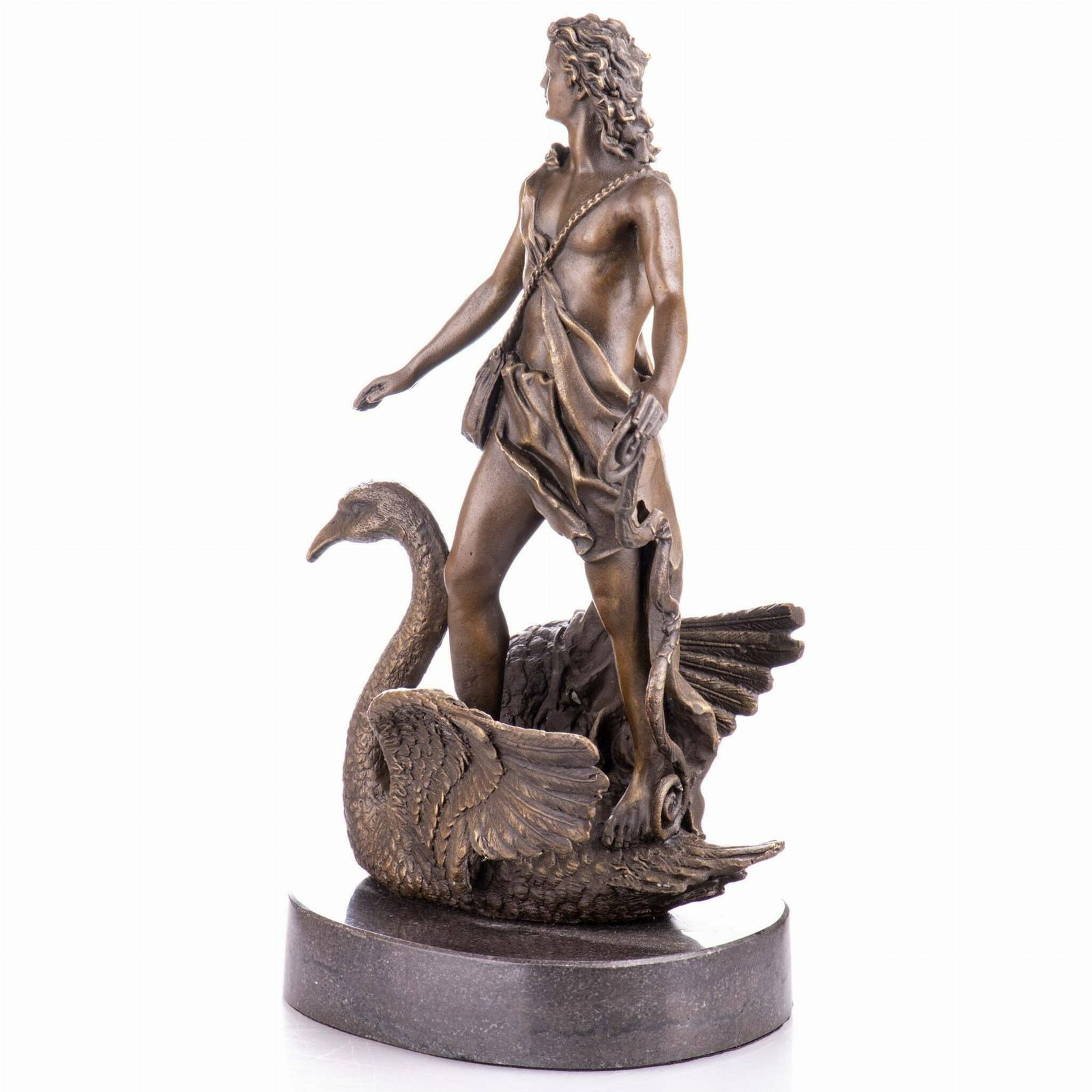 Bronze Statue   Mithology God Zeus With Swan   Figurine Bronze   Exclusive Gift Idea   Personalized Gifts photo Home Decor