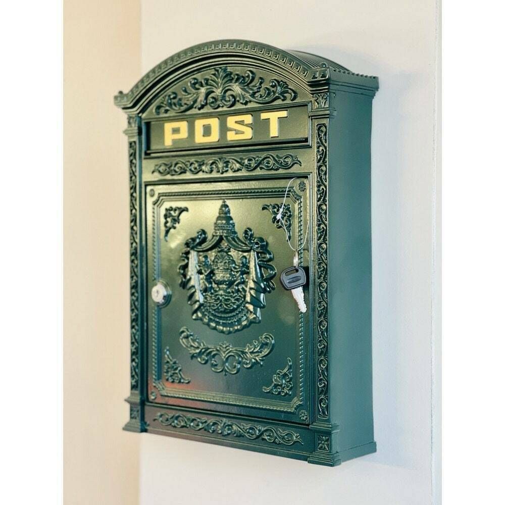 Antique Style Letterbox, Mailbox, Vintage Letterbox, Post Box, Pillar Box And Mailbox. photo for sale