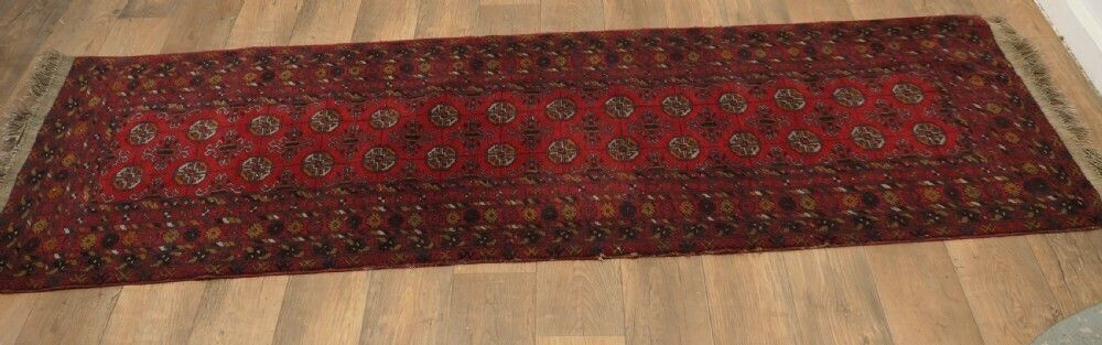 Vintage Traditional Pattern Wool 10ft Carpet Runner photo vinterior