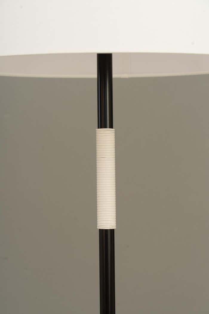 Two Kalmar Floor Lamps Around 1950s With Fabric Shades photo Lighting