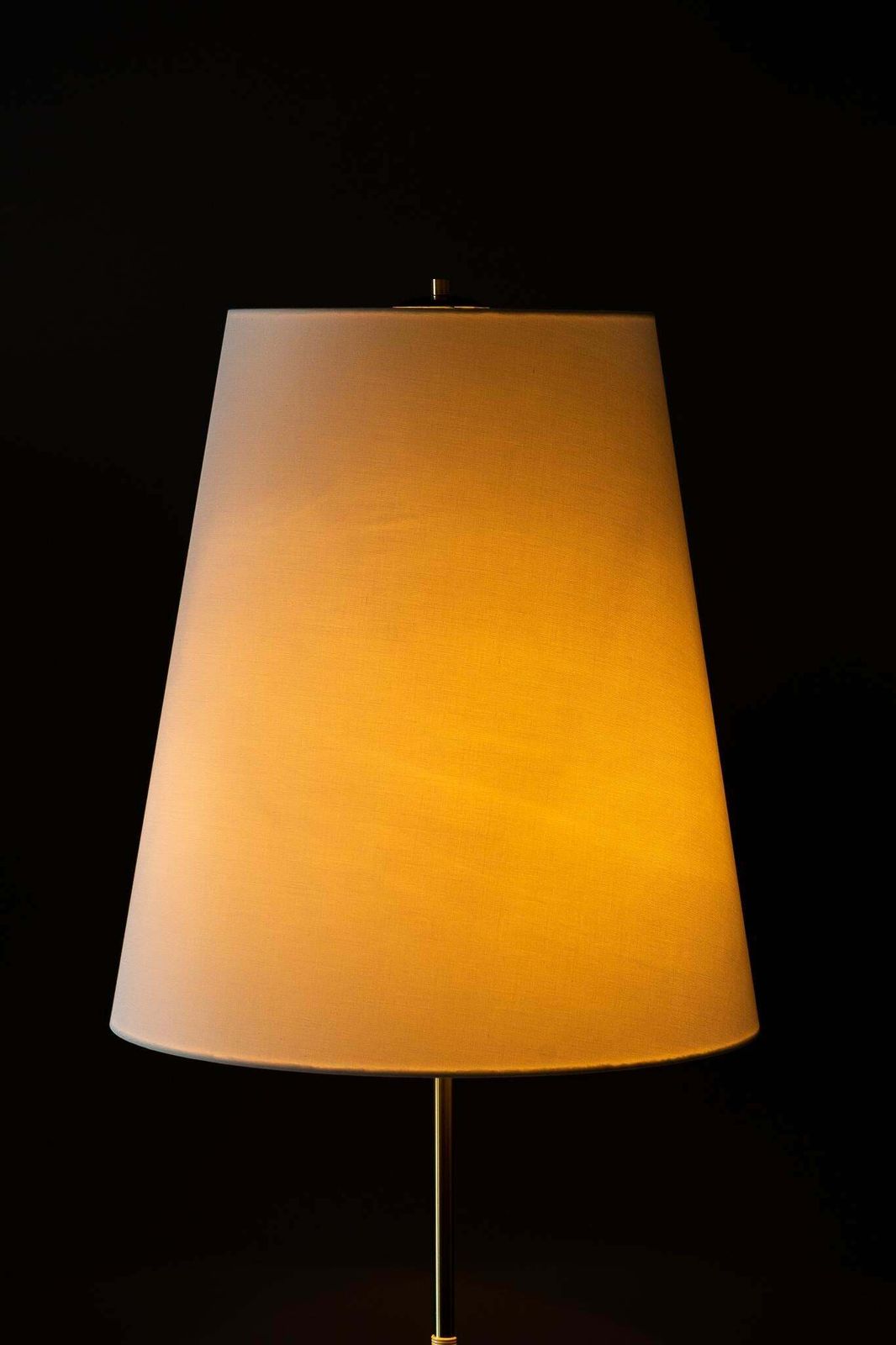 Floor Lamp With Fabric Shade Around 1950s By J.T. Kalmar photo buy