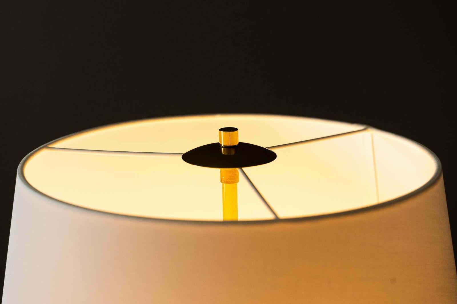 photo furniture Floor Lamp With Fabric Shade Around 1950s By J.T. Kalmar