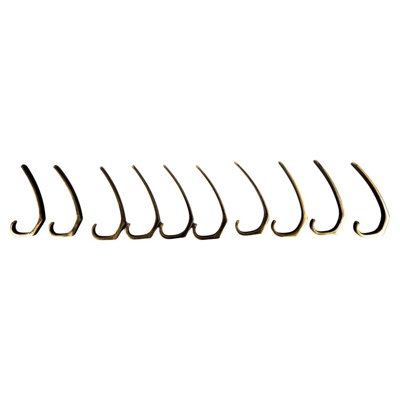 Austrian Brass Wall Hooks By Hertha Baller Around 1950s