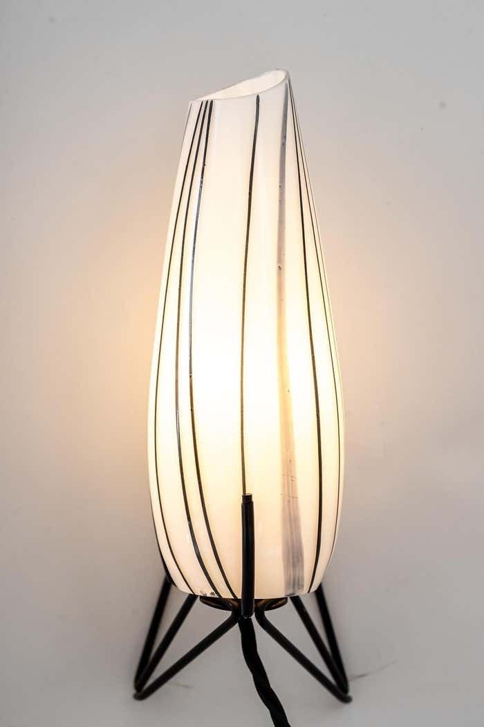 photo furniture Two Wall Lamps With Original Glass Shades Vienna Around 1960s
