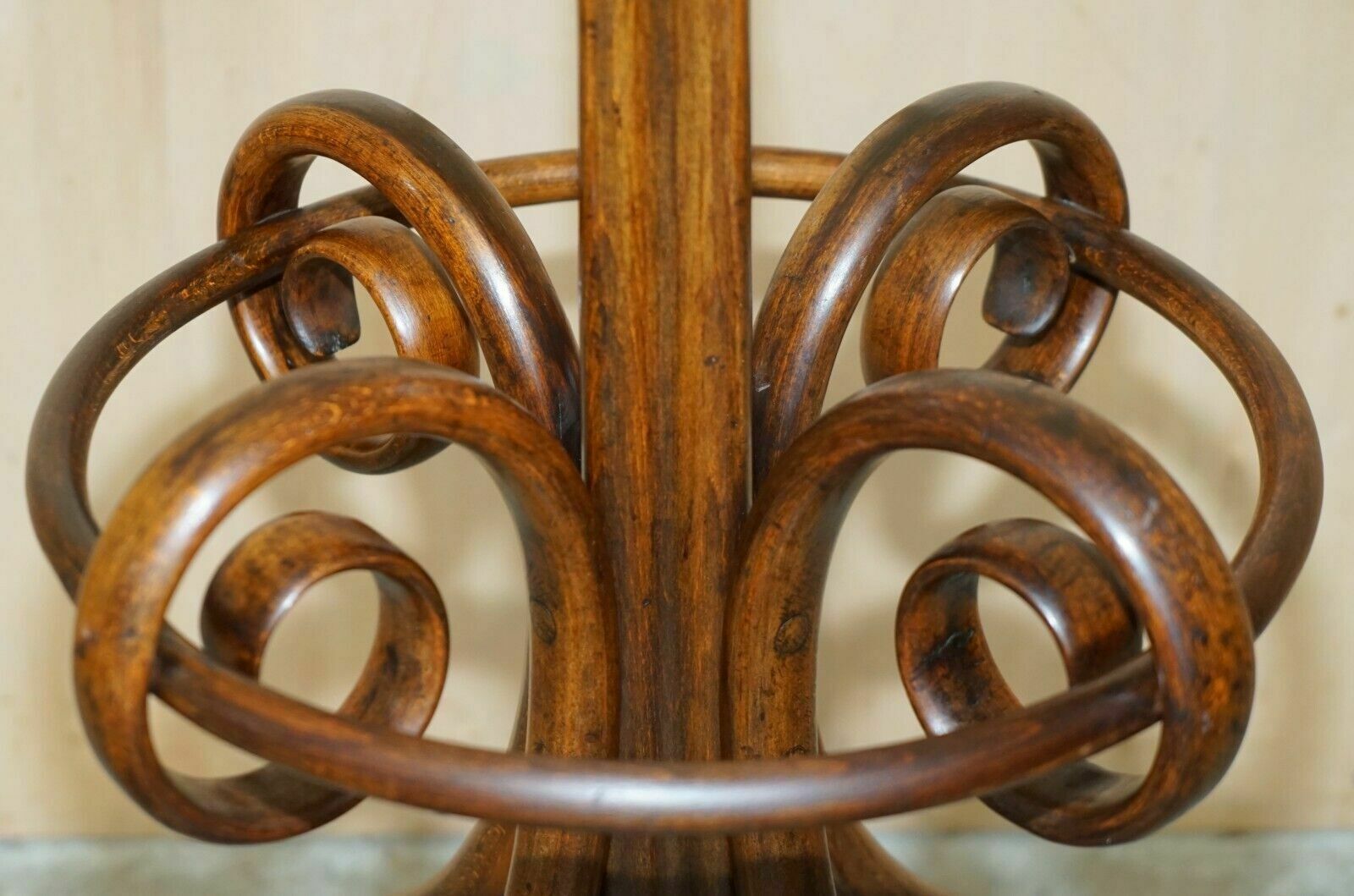 Furniture Antique Original Late Victorian Circa 1880 Thonet Bentwood Coat Rack Stand photo