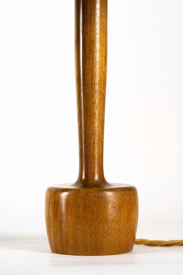 2 Rupert Nikoll Wood Table Lamps By Rupert Nikoll, Around 1950s photo for sale