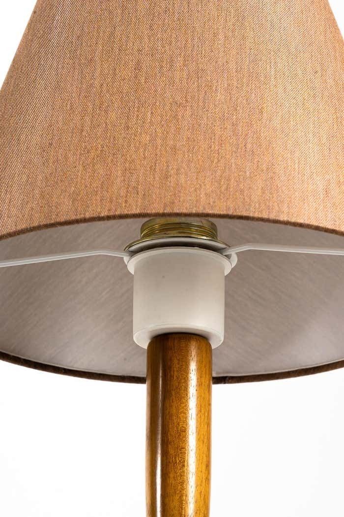 2 Rupert Nikoll Wood Table Lamps By Rupert Nikoll, Around 1950s photo Lighting