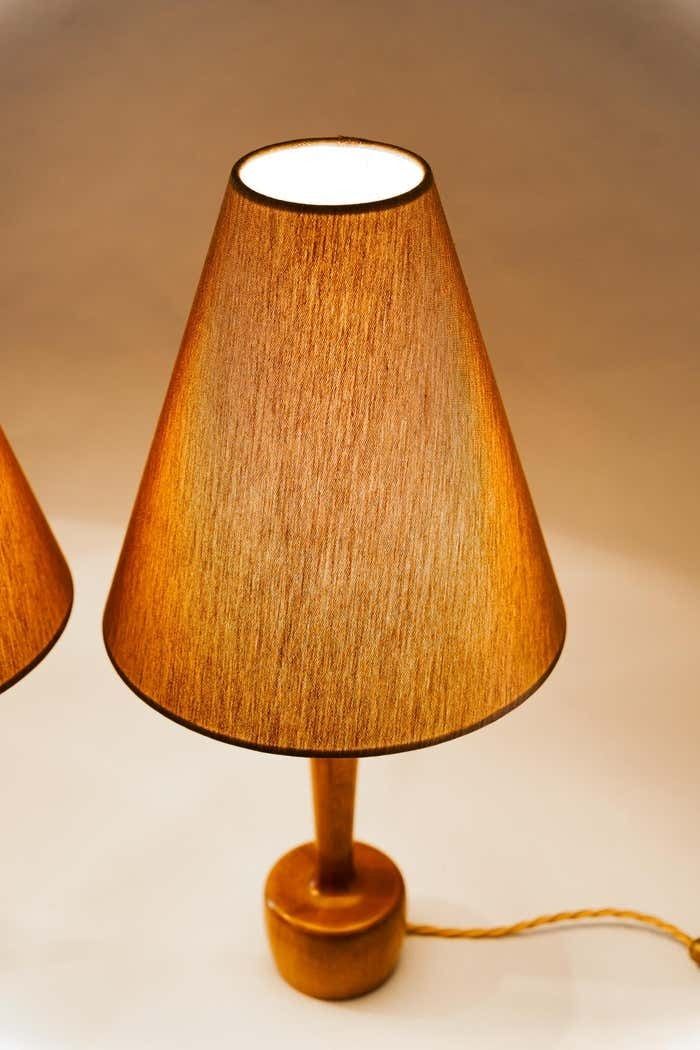 Lighting 2 Rupert Nikoll Wood Table Lamps By Rupert Nikoll, Around 1950s photo