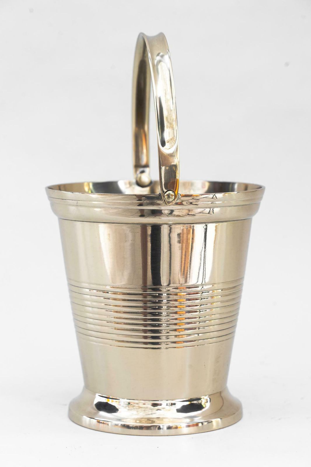 Small Alpaca Art Deco Champagne Bottle Holder Around 1930s photo furniture
