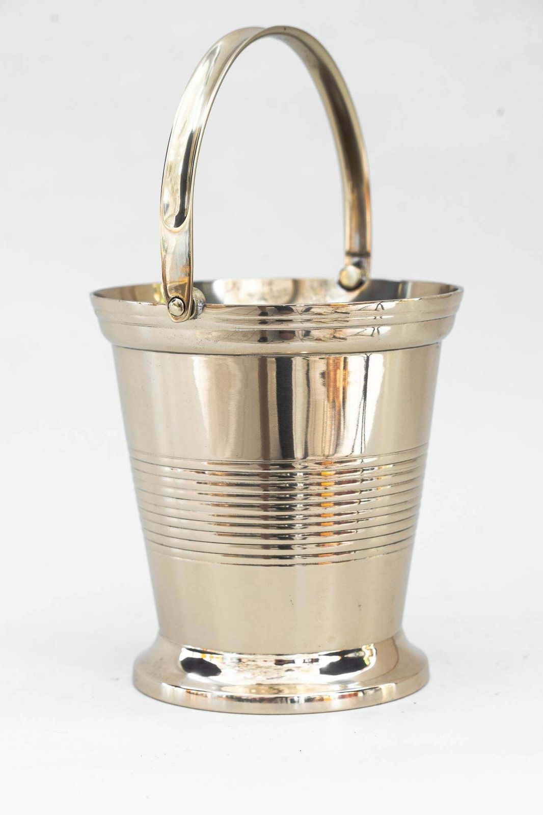 Small Alpaca Art Deco Champagne Bottle Holder Around 1930s photo vintage