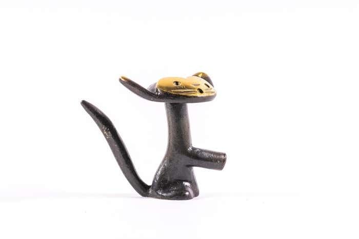 Bottle Opener In A Shape Of A Cat By Walter Bosse Arouns 1950s photo for sale
