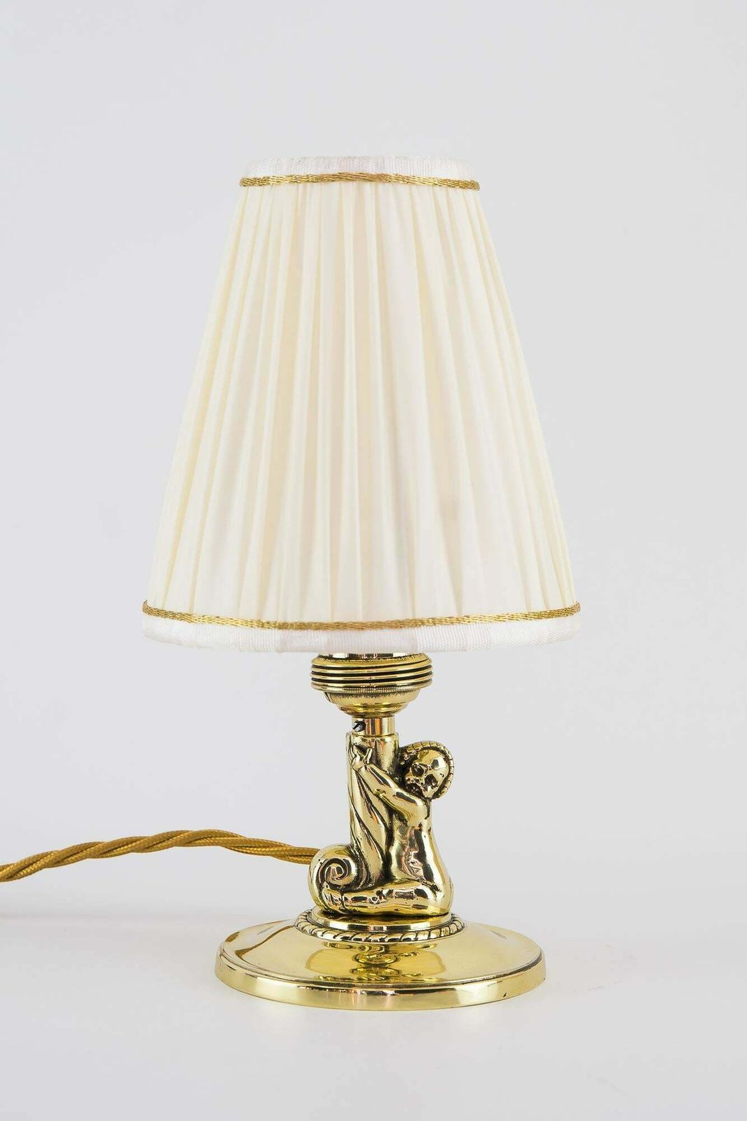 2 Art Deco Table Lamps With Shades, Vienna, Circa 1920s photo furniture