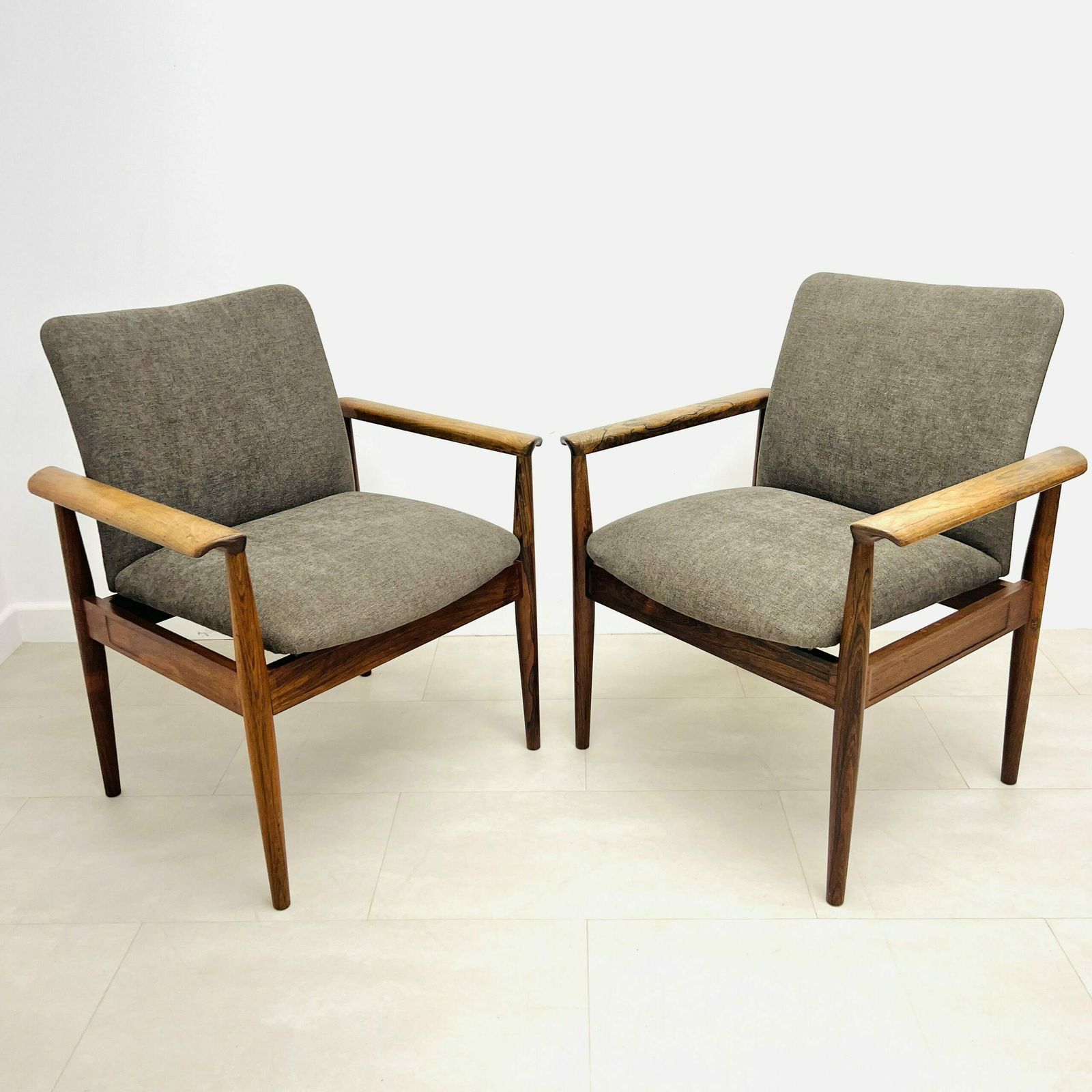 Danish Accent Chairs By Finn Juhl