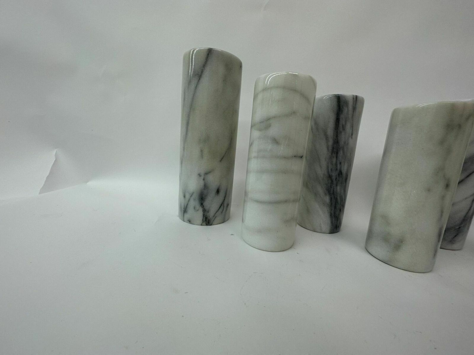 798.0 Mid Century Design Set Of 7 Marble Vases , 1970’s photo