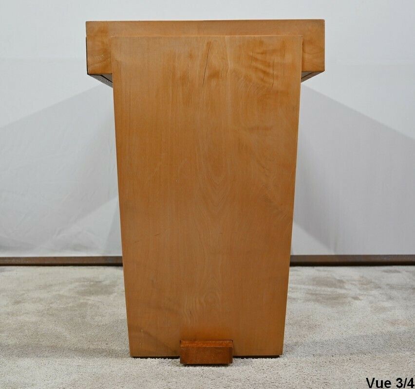 3522.6 Console Or Small Desk In Sycamore Art Deco 1940 photo