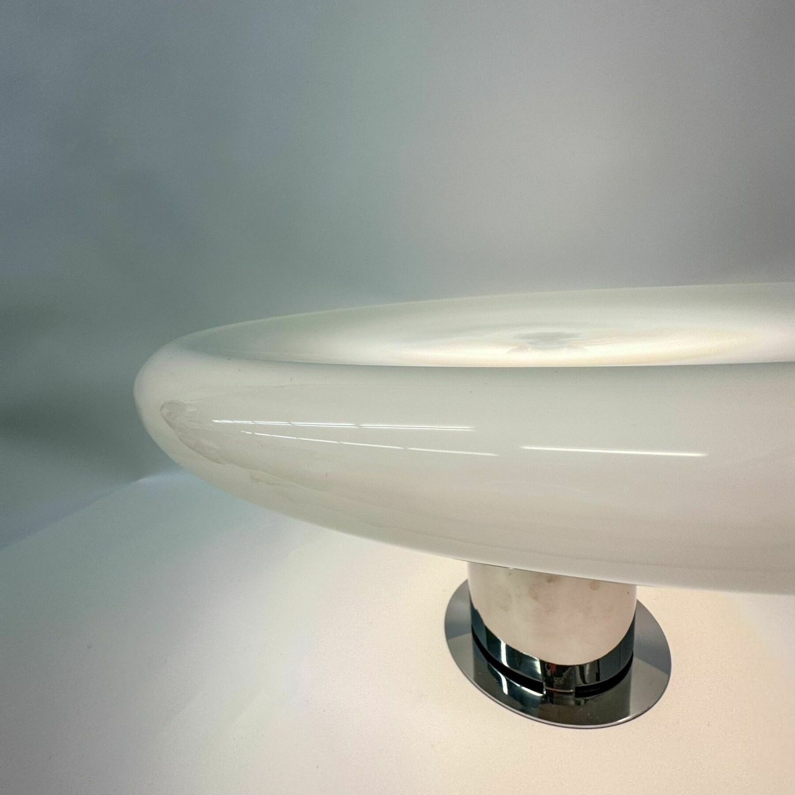 1596.0 Grote Glazen Tafellamp – Ufo Space Age Italiaans Design, Jaren 1970 photo