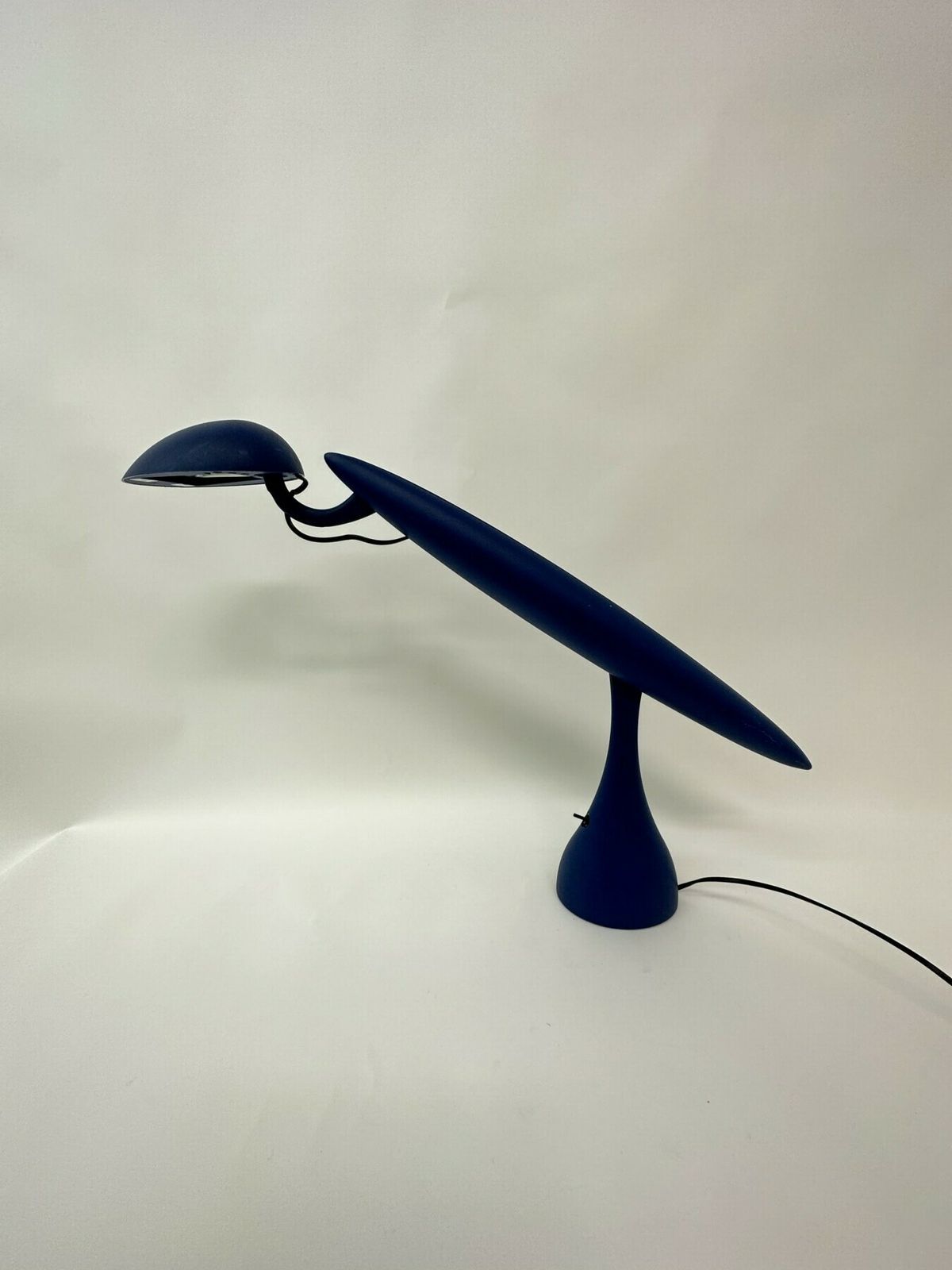 Postmodern Heron Blue Lamp By Isao Hosoe For Luxo, 1980’s