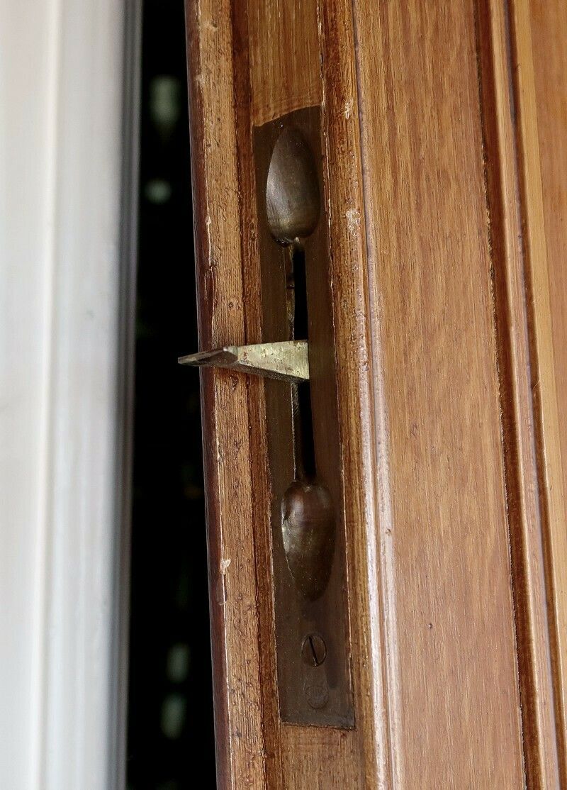 photo vintage Mahogany Double Door Mirrors, Château Du Val De Loire – Late 19th Century