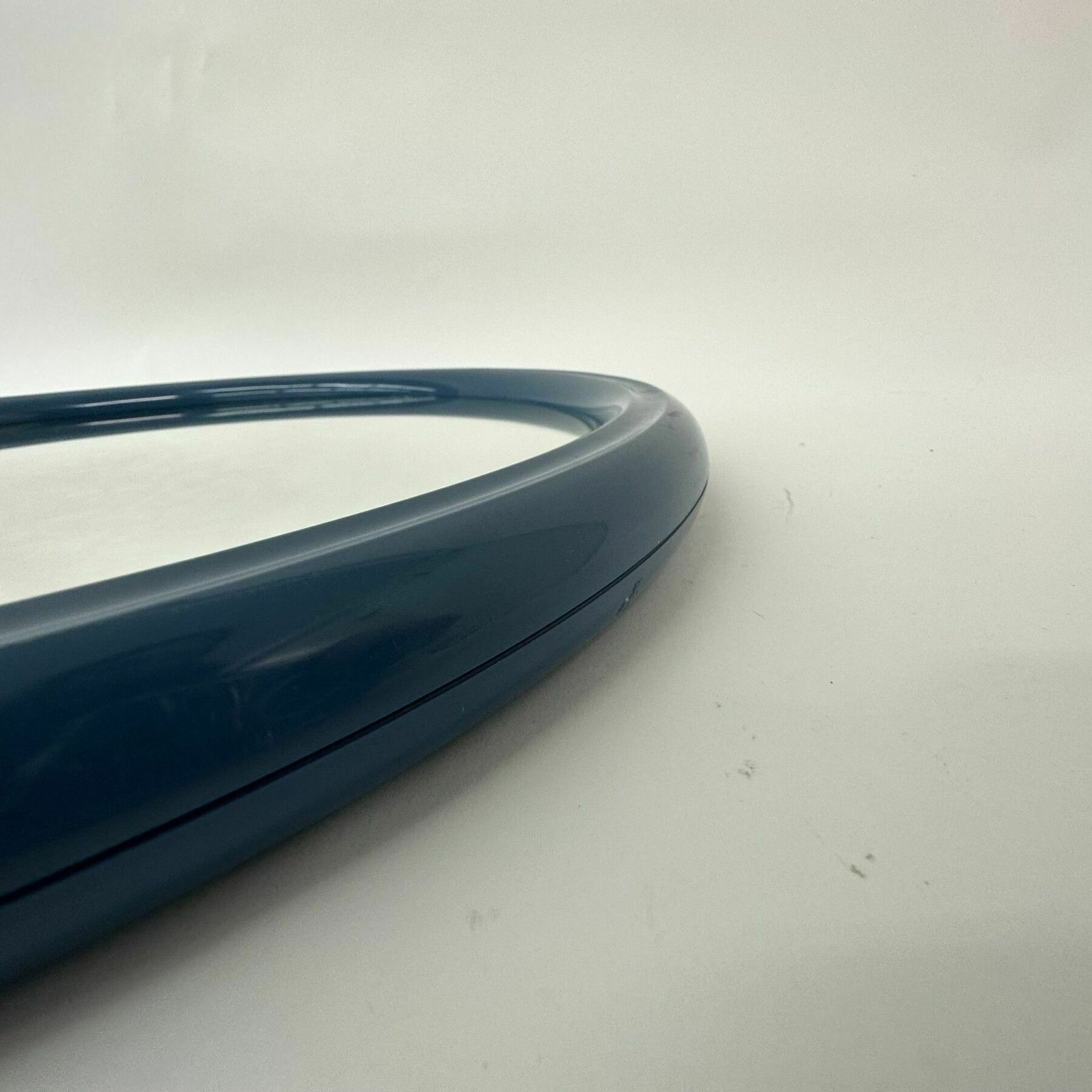 Space Age Design Vintage Blauwe Kunststof Wandspiegel Van Tiger Plastics Holland, Jaren 1970 photo for sale