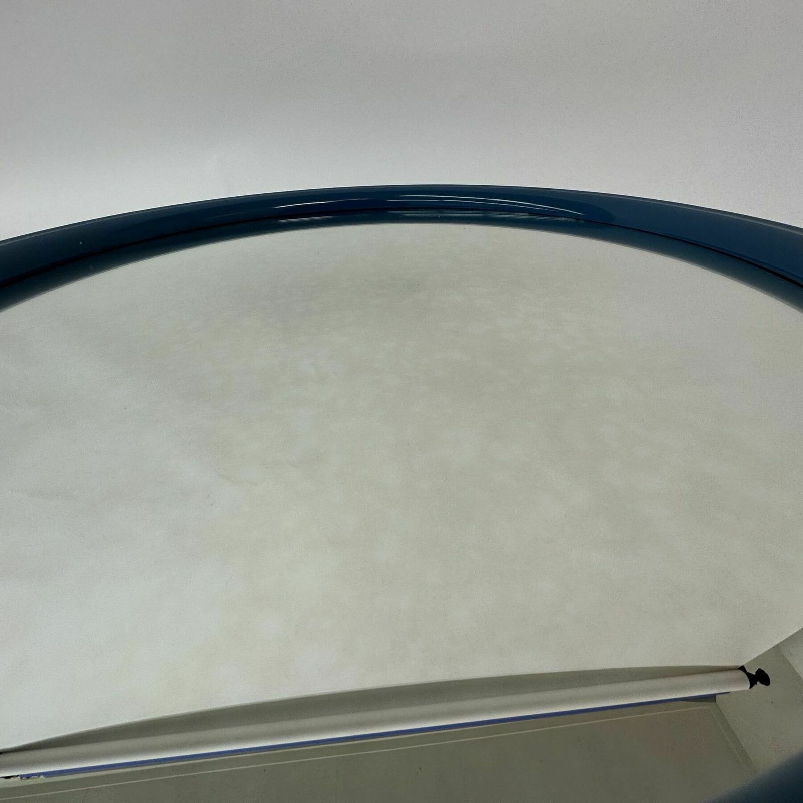 Space Age Design Vintage Blauwe Kunststof Wandspiegel Van Tiger Plastics Holland, Jaren 1970 photo Woonaccessoires